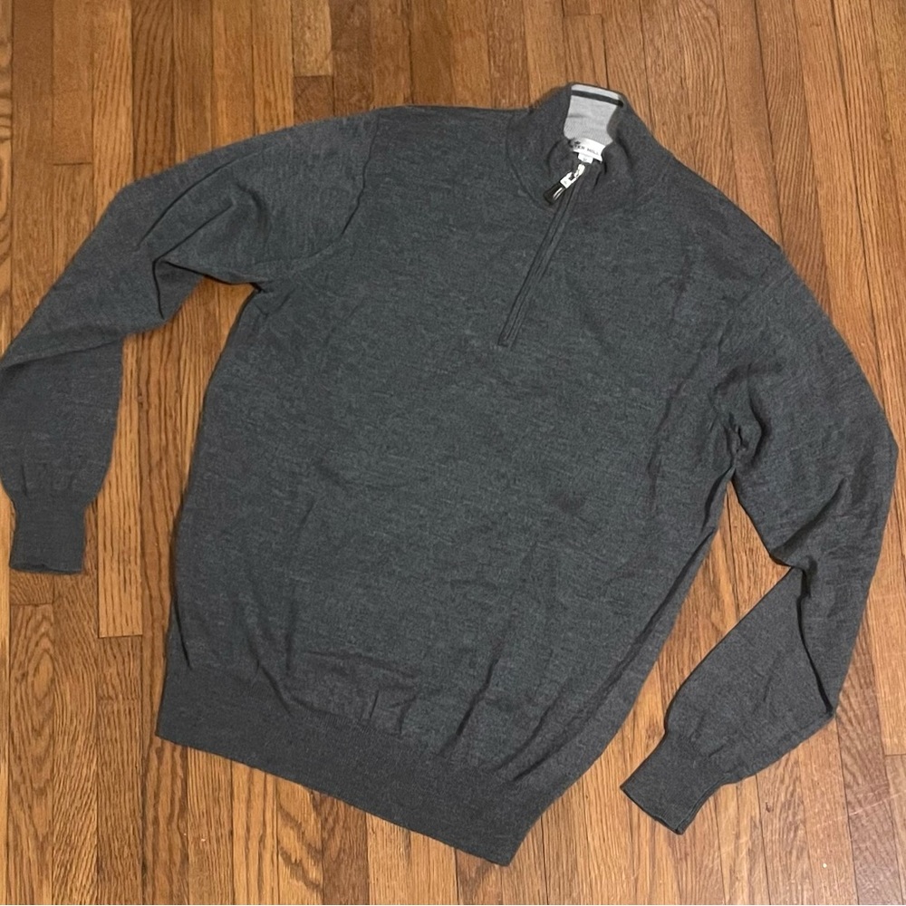 Peter Millar merino wool quarter zip